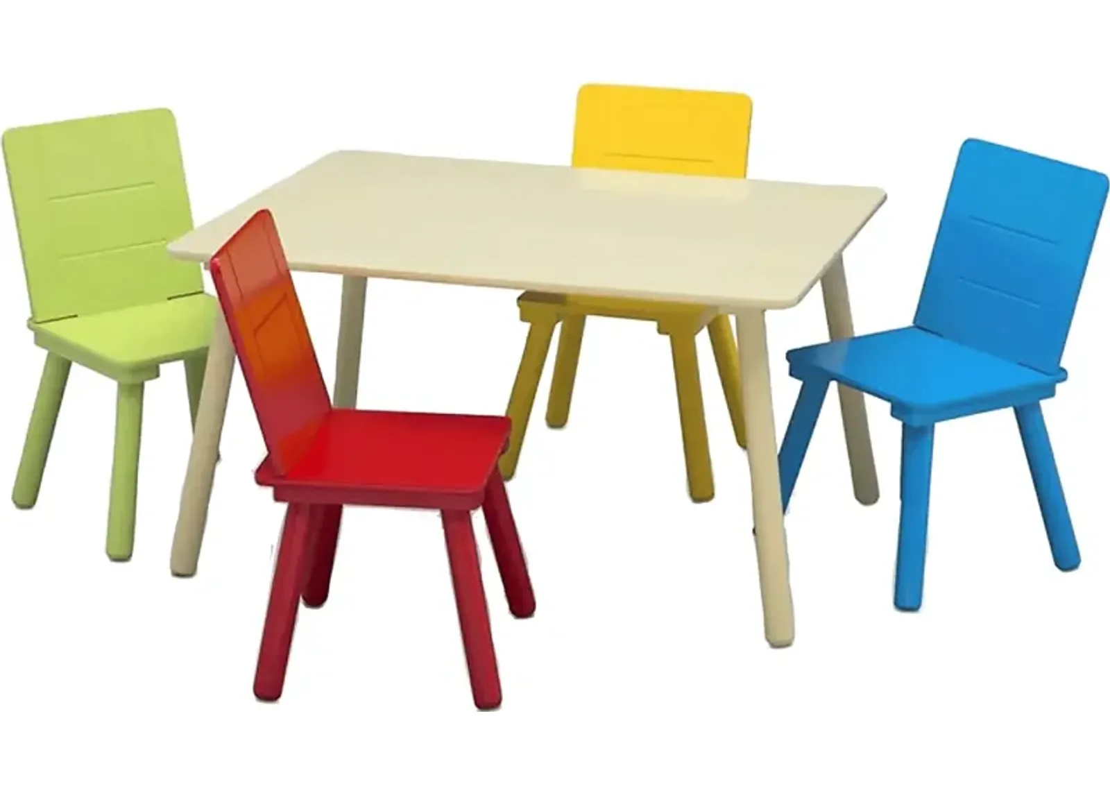 Kids Mellei Natural/Multi 5 Pc Table Set