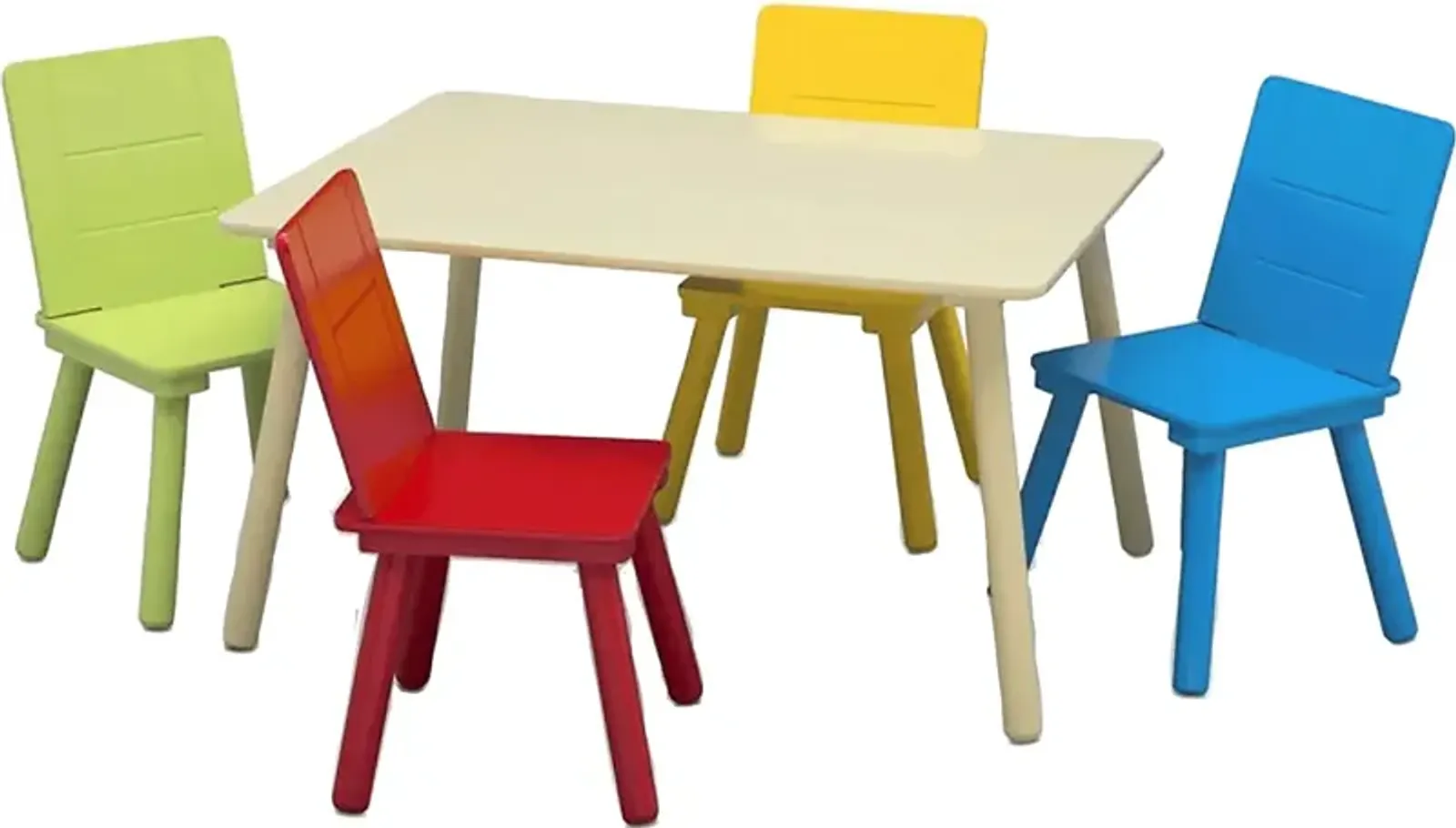 Kids Mellei Natural/Multi 5 Pc Table Set