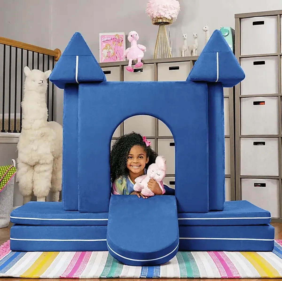 Kids Liezel Blue Castle Gate Playset