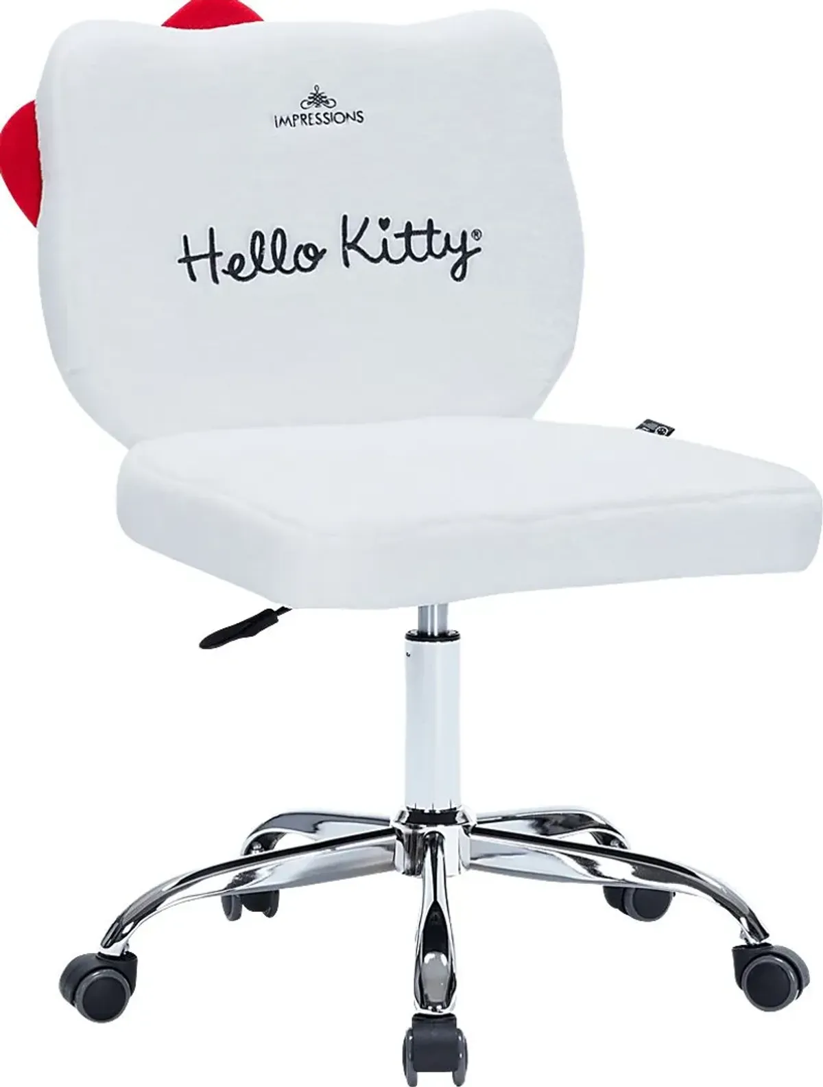 Kids Hello Kitty Teddy White Swivel Chair