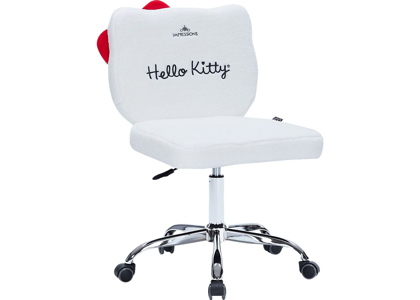 Kids Hello Kitty Teddy White Swivel Chair