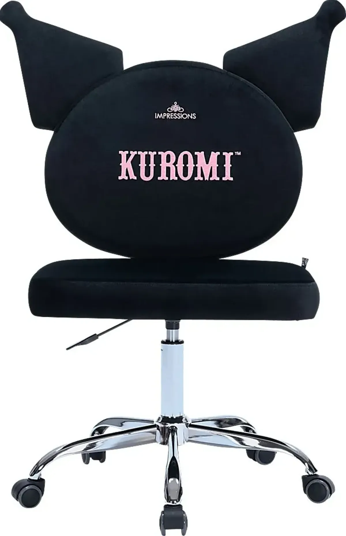 Kids Kuromi Black Swivel Chair