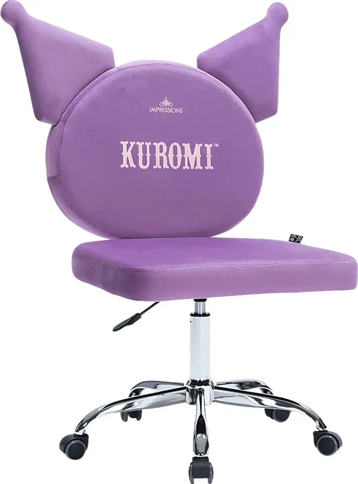 Kids Kuromi Lilac Swivel Chair