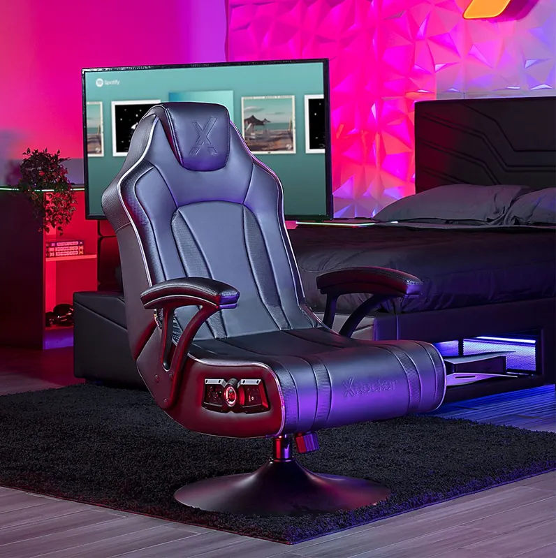 Kids Mundele Black LED Gaming Chair