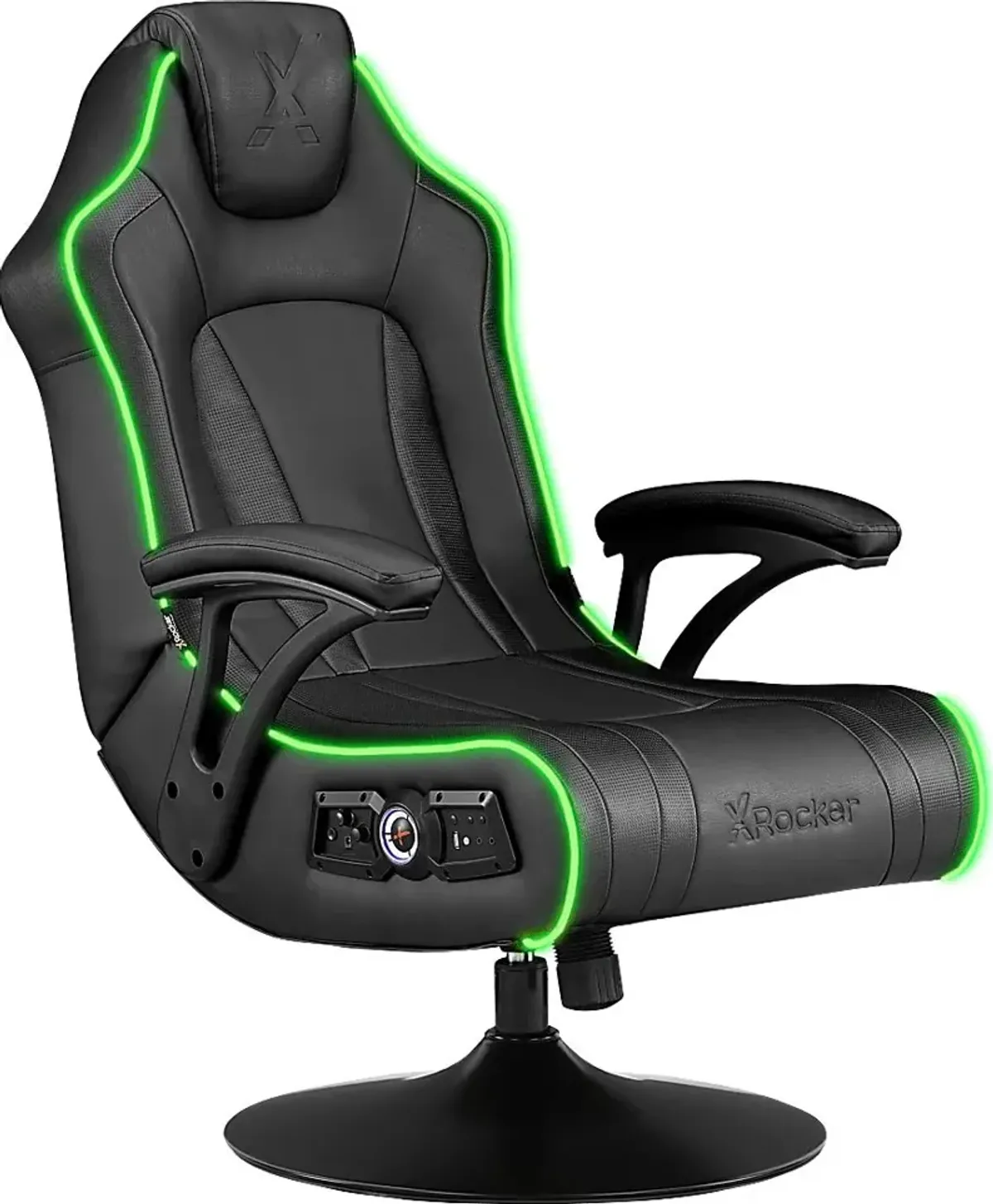 Kids Mundele Black LED Gaming Chair