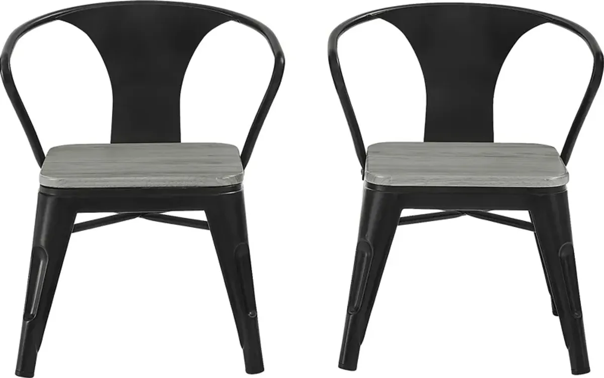 Kids Bilsai Black Chair, Set of 2