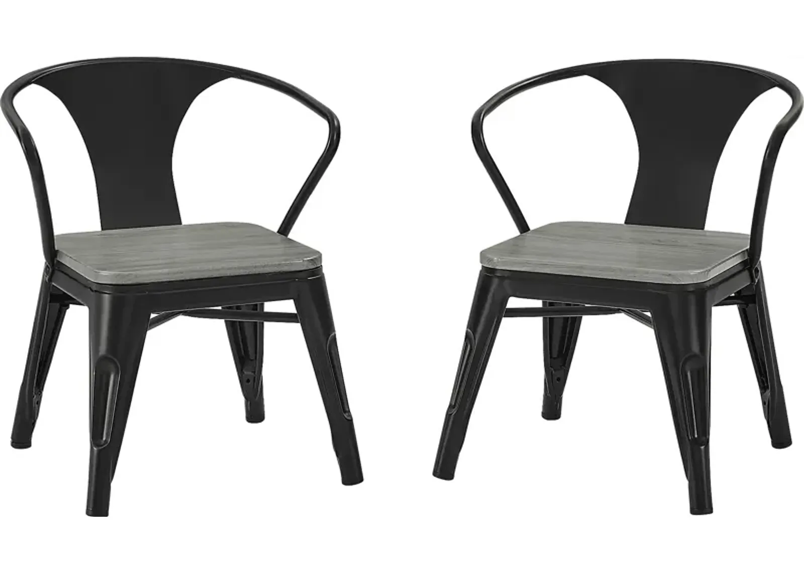 Kids Bilsai Black Chair, Set of 2