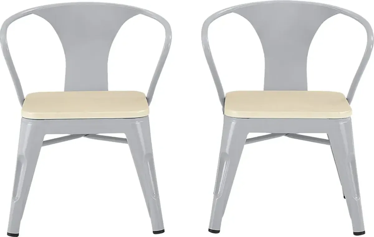 Kids Bilsai Gray Chair, Set of 2