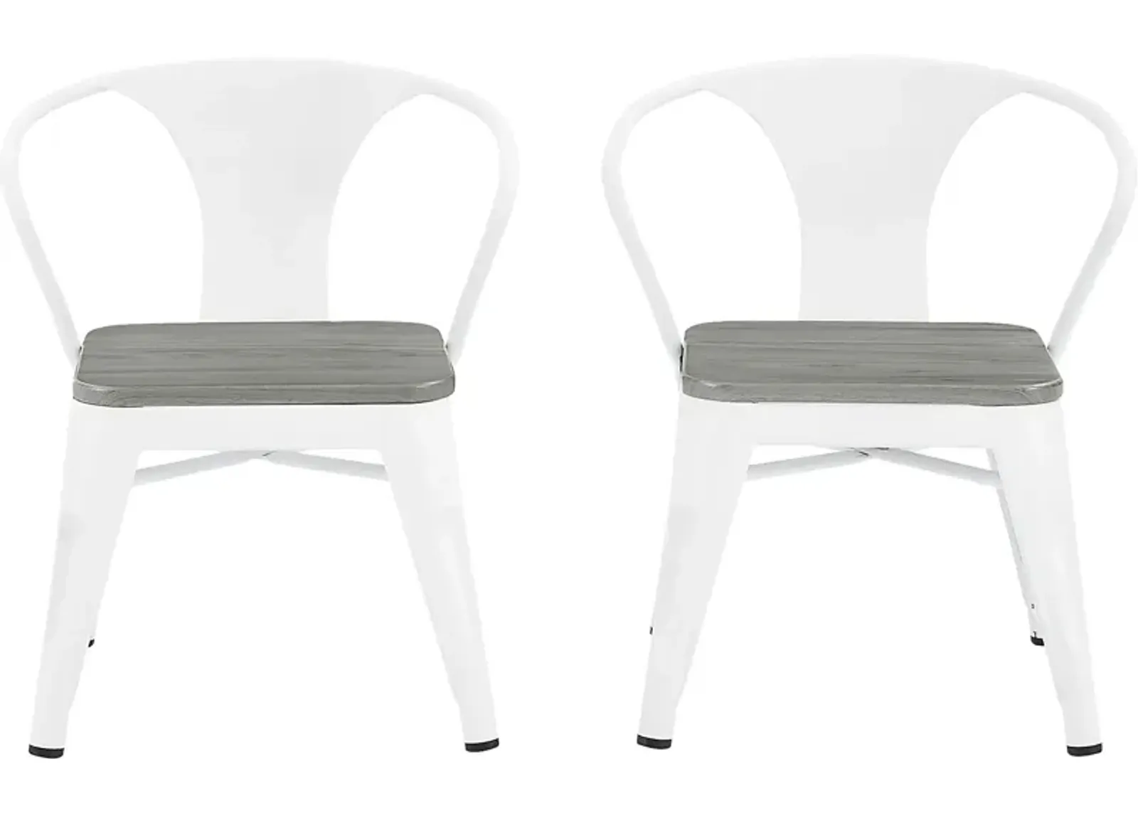 Kids Bilsai White Chair, Set of 2