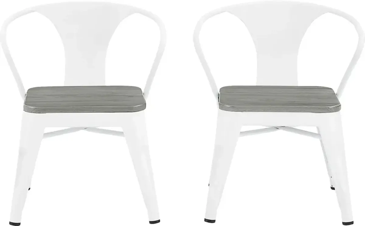 Kids Bilsai White Chair, Set of 2