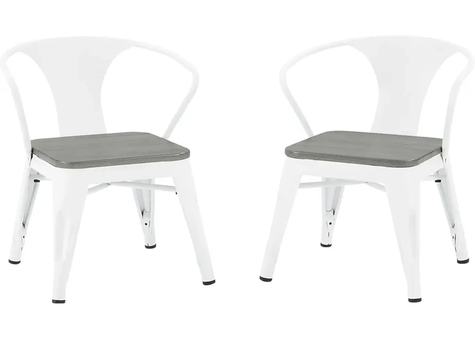 Kids Bilsai White Chair, Set of 2