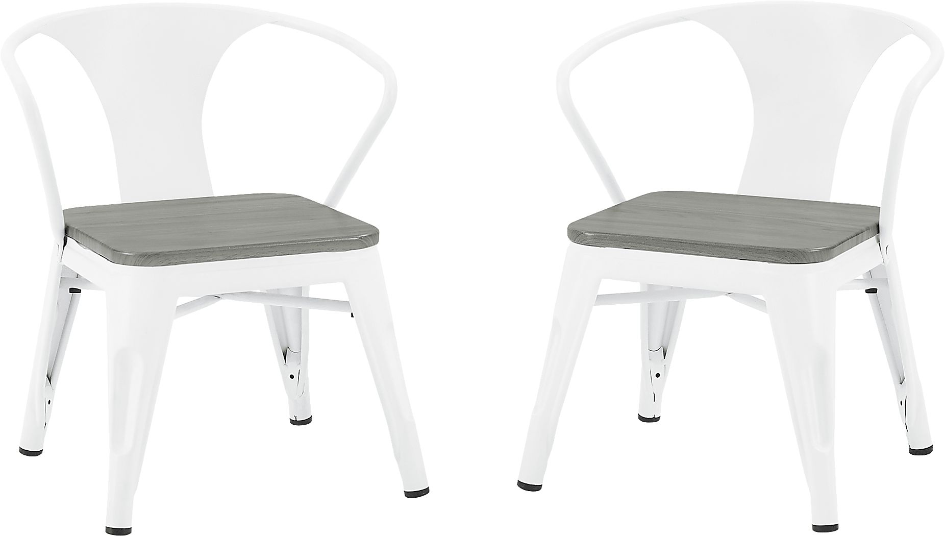 Kids Bilsai White Chair, Set of 2