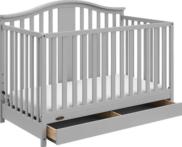Kids Elentis Gray Convertible Crib