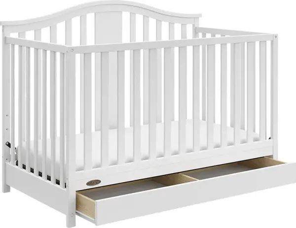 Kids Elentis White Convertible Crib