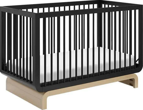 Kids Solde Black/Driftwood Convertible Crib