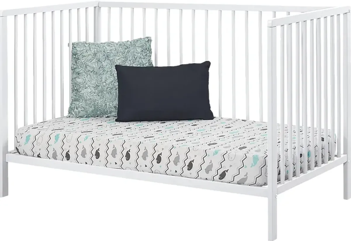 Kids Avukhi White Convertible Crib