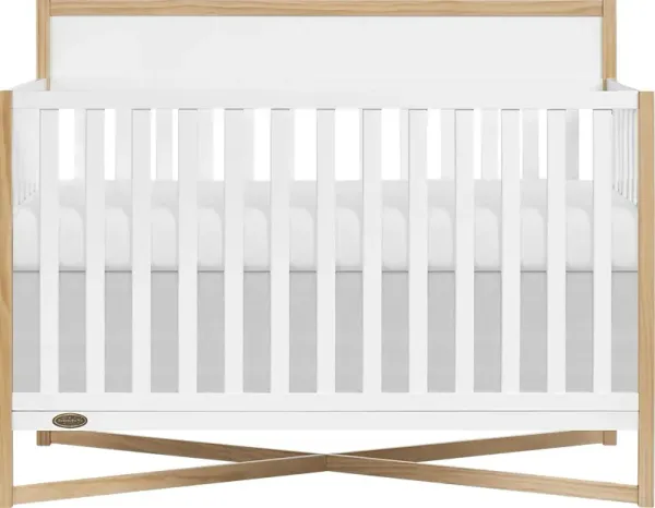 Kids Mosar White Convertible Crib