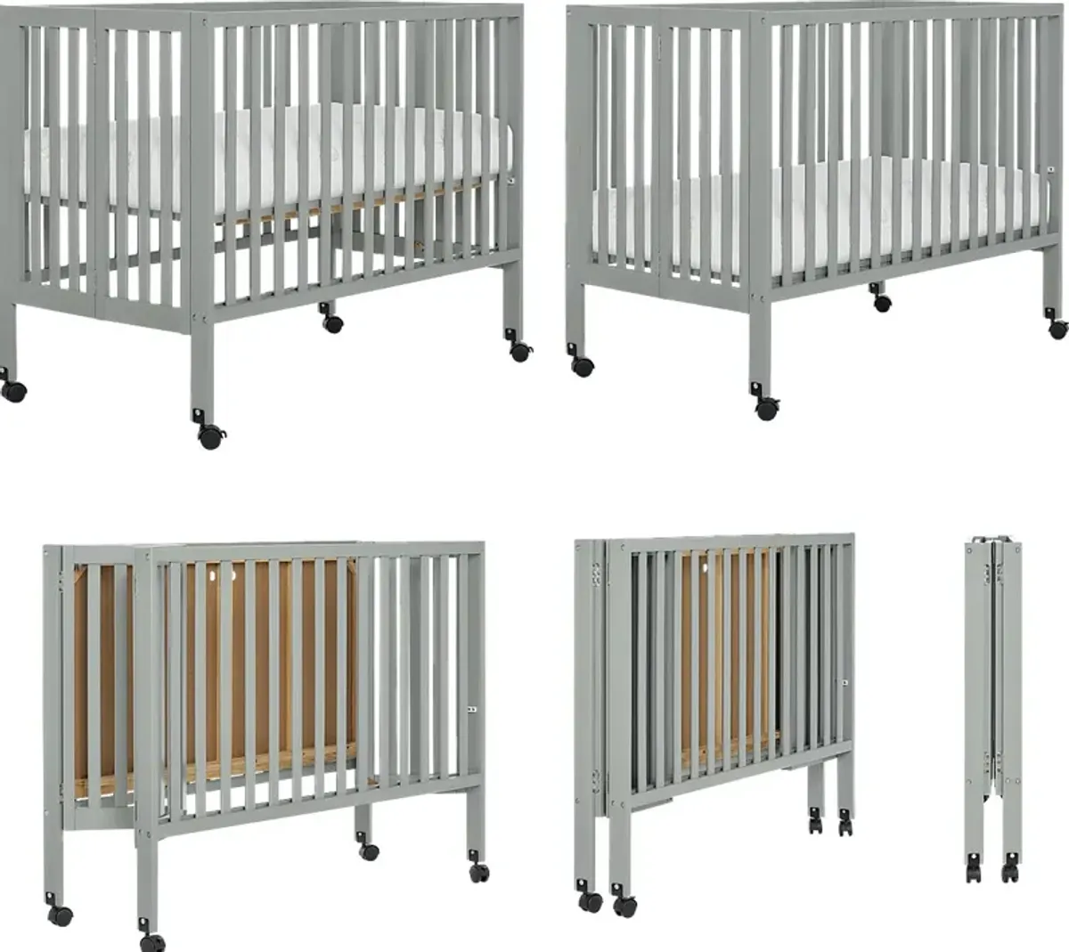 Kids Elaro Gray Crib