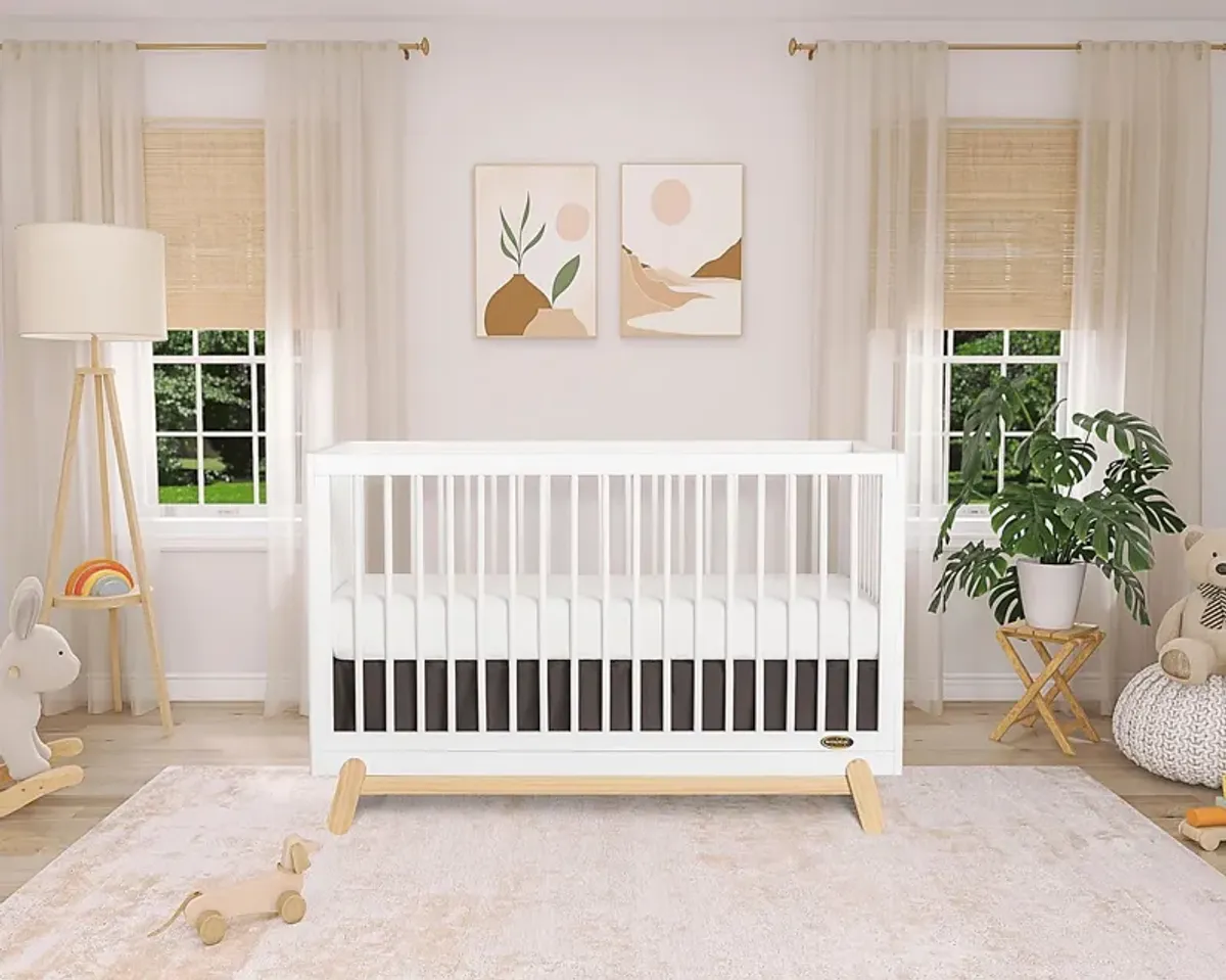 Kids Salvra White Convertible Crib