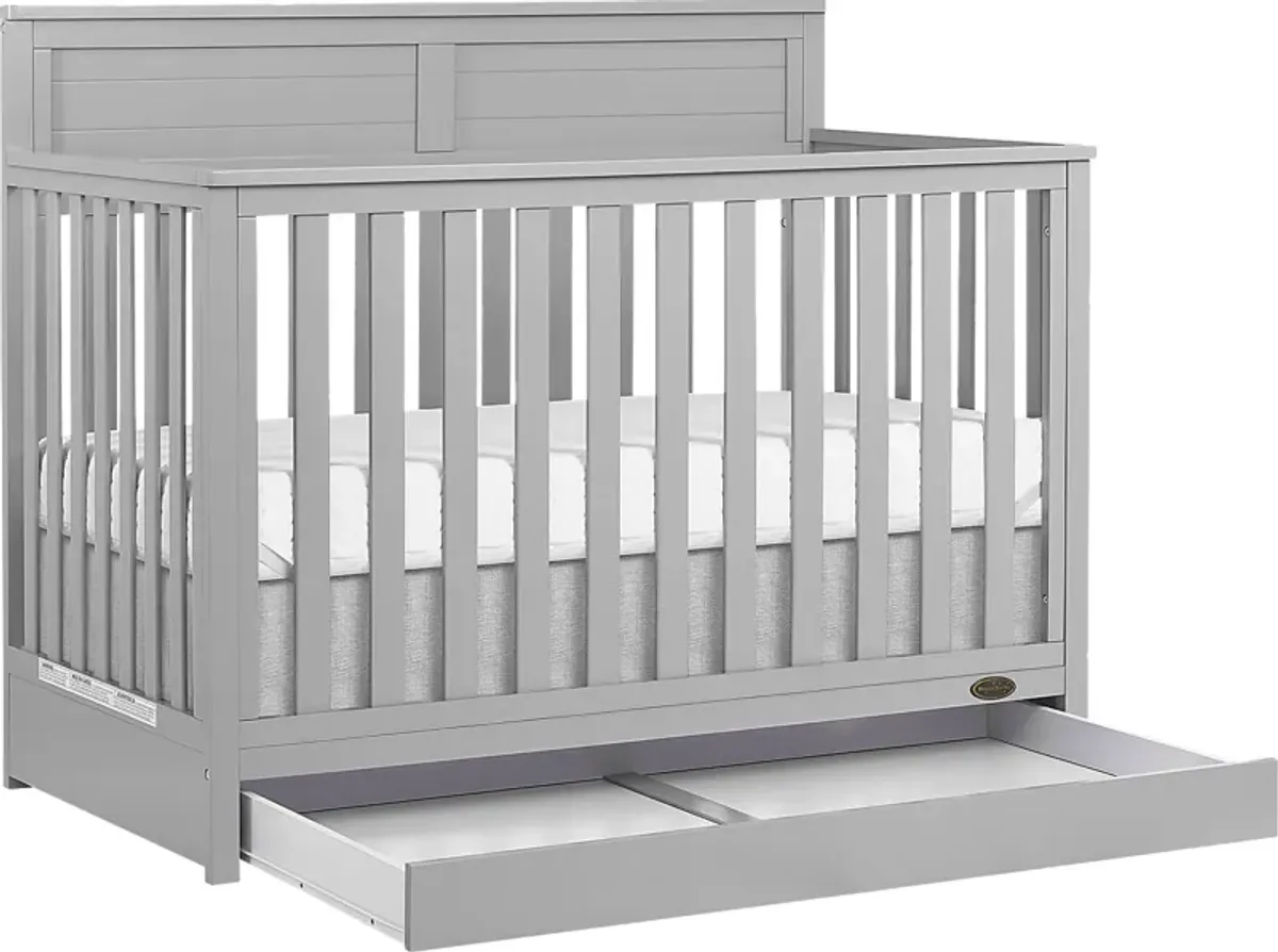 Kids Aroro Gray Convertible Crib