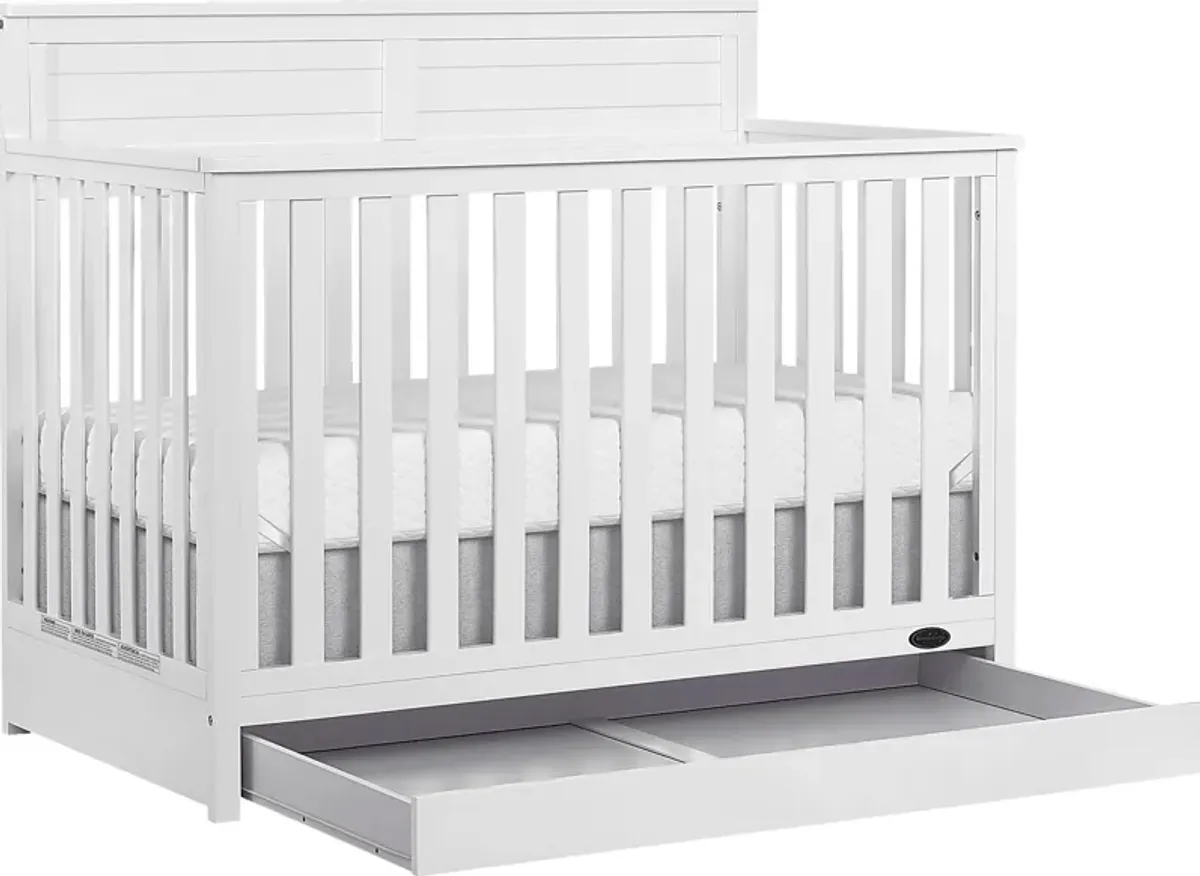 Kids Aroro White Convertible Crib