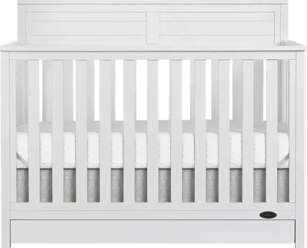Kids Aroro White Convertible Crib