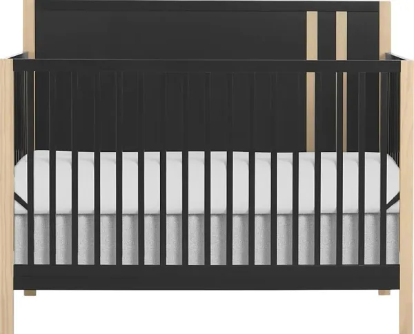 Kids Tresio Black Convertible Crib