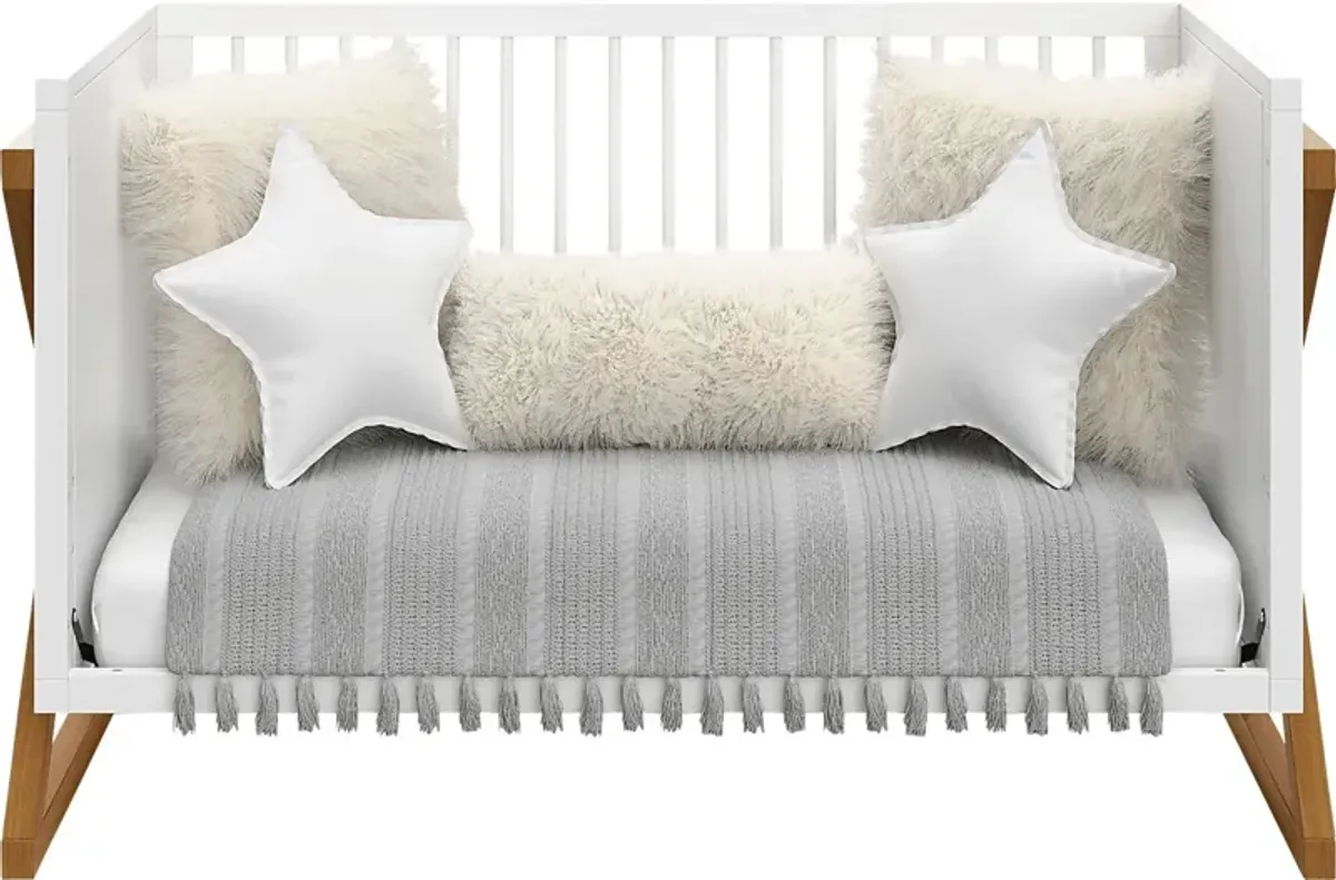 Rastus White Convertible Crib