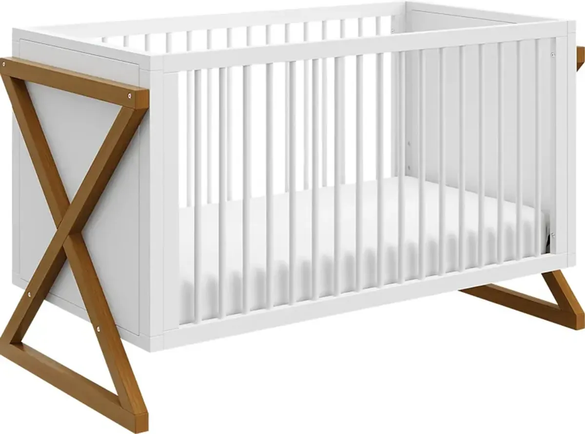 Rastus White Convertible Crib