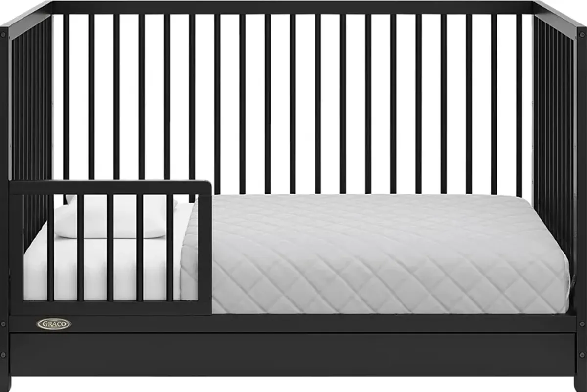 Alexei Black Convertible Crib