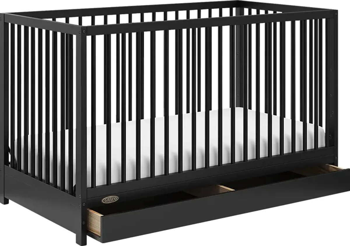 Alexei Black Convertible Crib