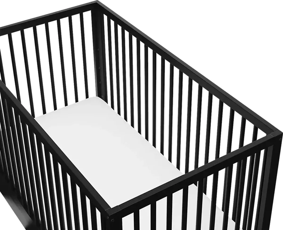 Alexei Black Convertible Crib