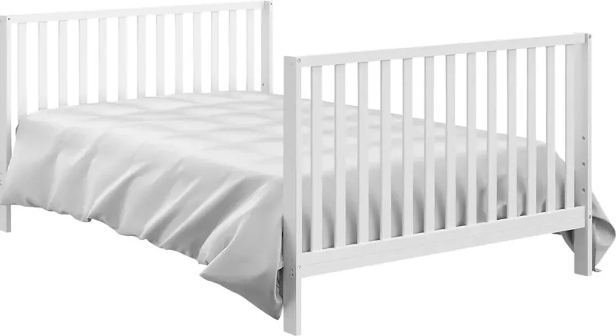 Alcie White Convertible Crib