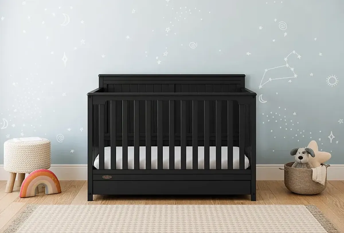 Maralah I Black Convertible Crib