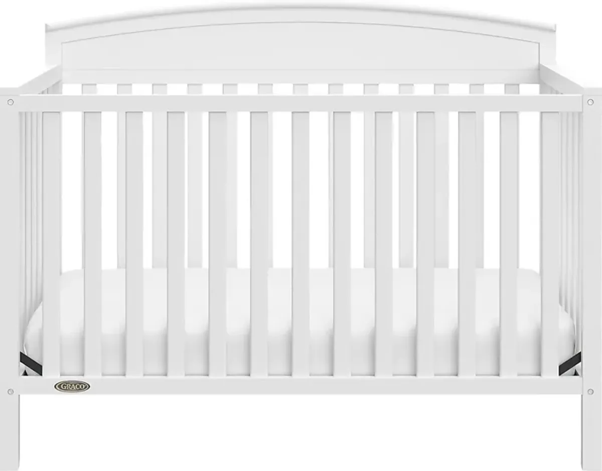 Zhandra White Convertible Crib