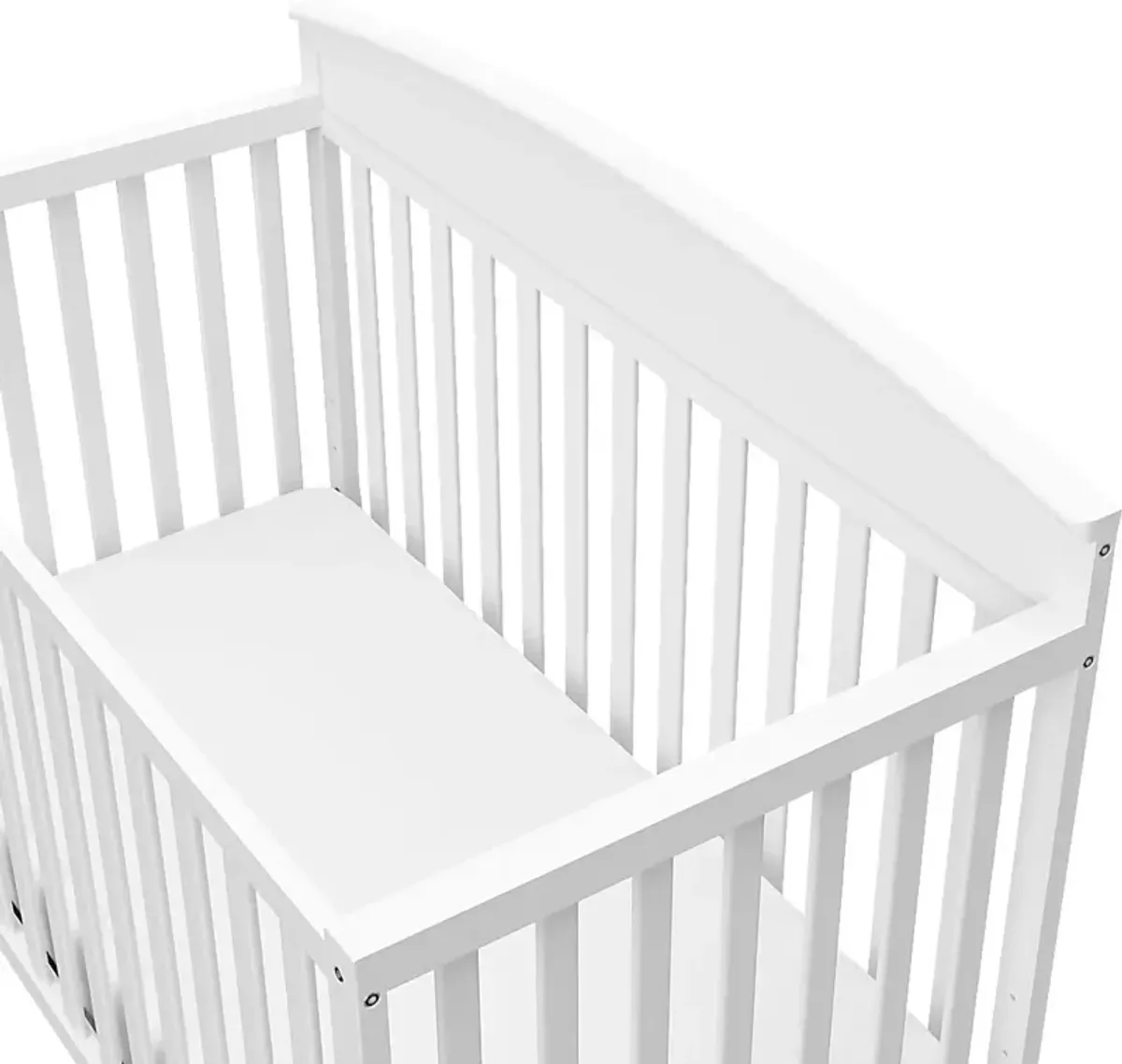 Zhandra White Convertible Crib