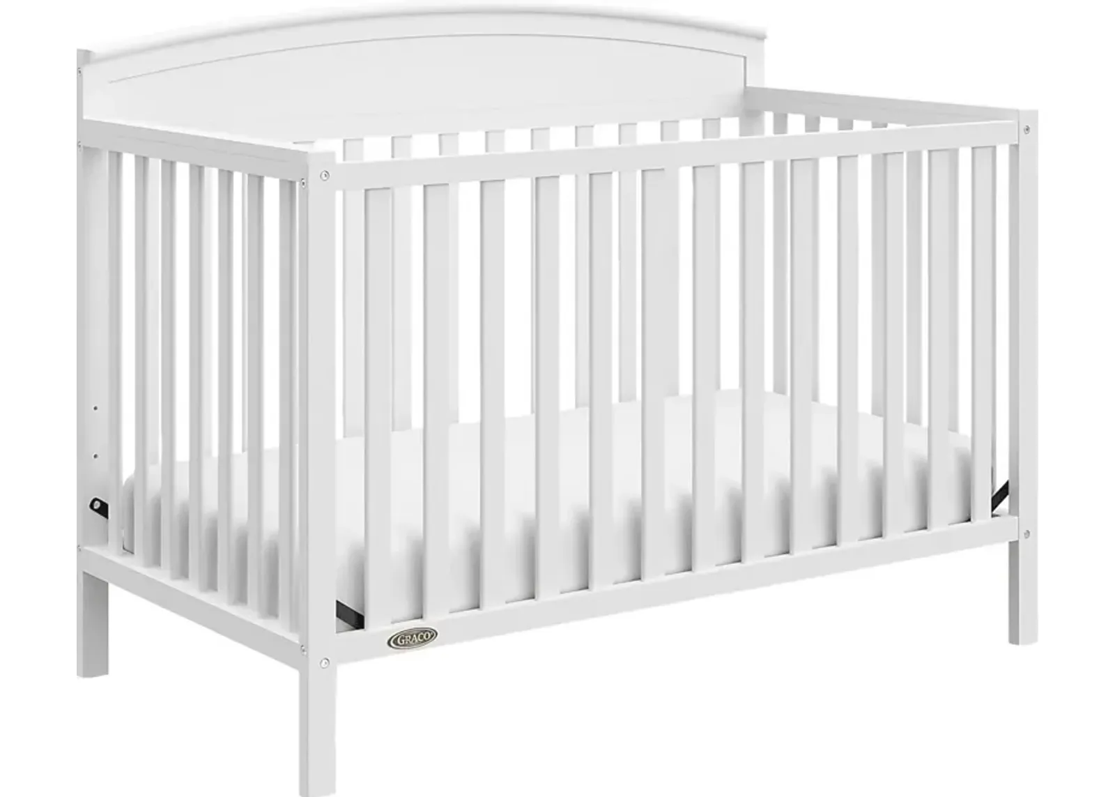 Zhandra White Convertible Crib