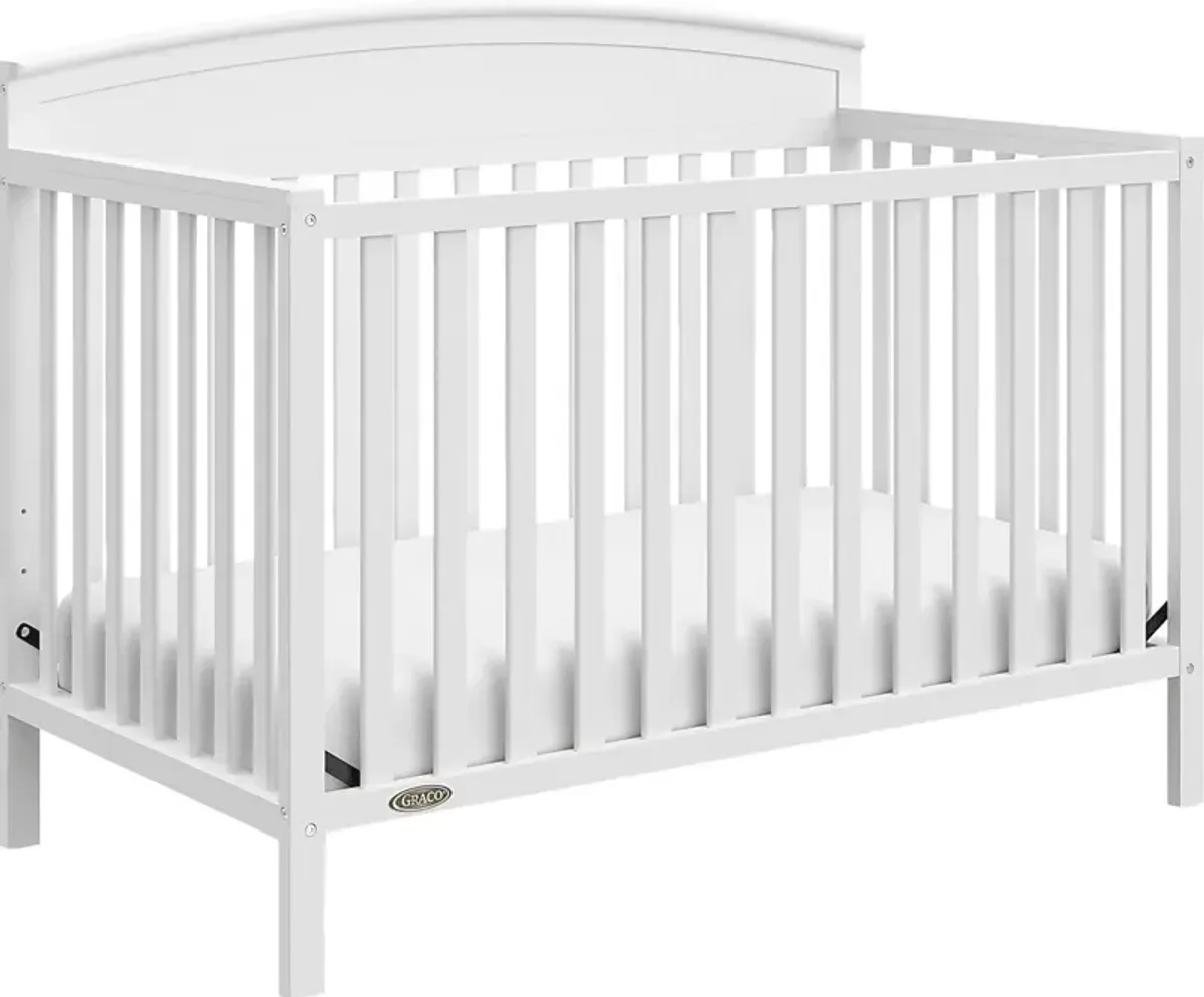 Zhandra White Convertible Crib