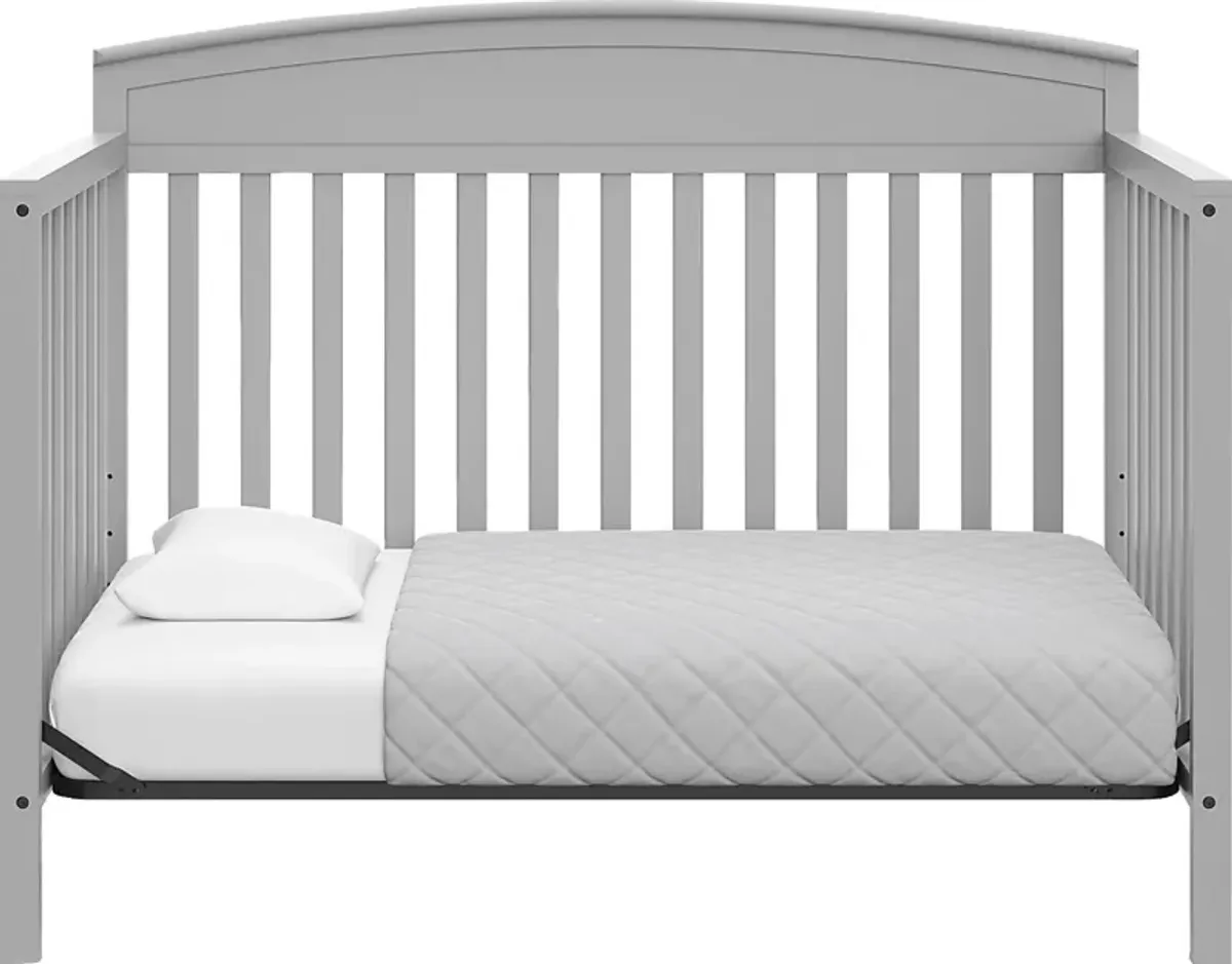 Zhandra Gray Convertible Crib