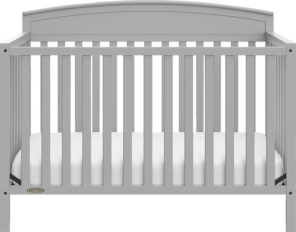 Zhandra Gray Convertible Crib