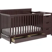 Maralah II Brown Convertible Crib & Changing Table