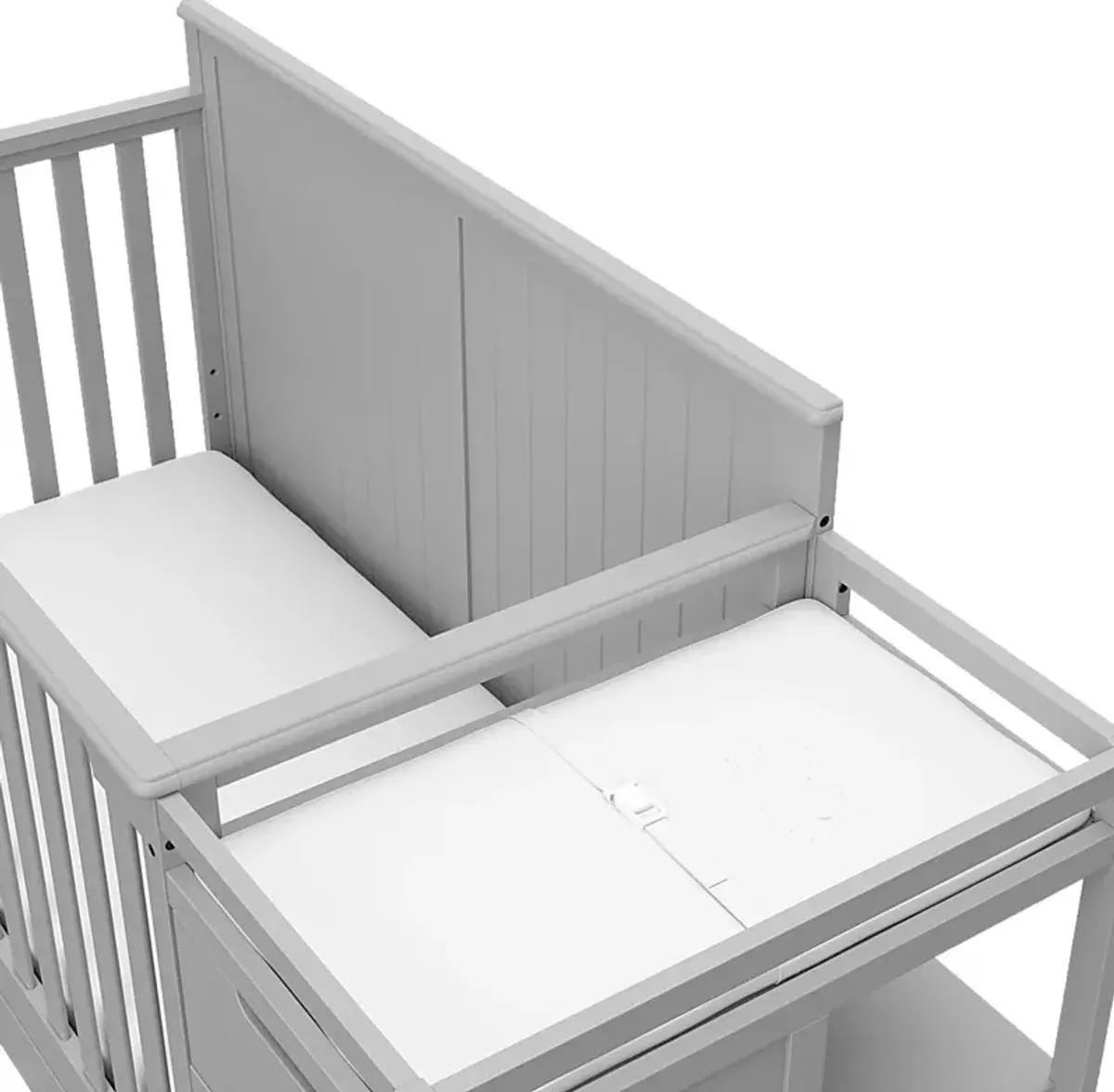 Maralah II Gray Convertible Crib & Changing Table