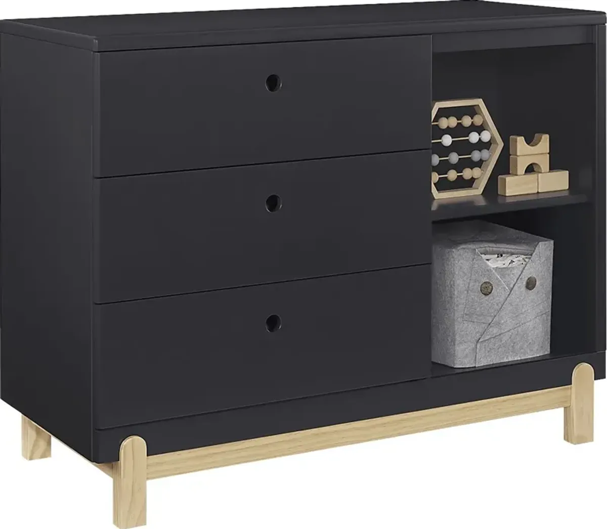 Kids Poppy Gray Dresser