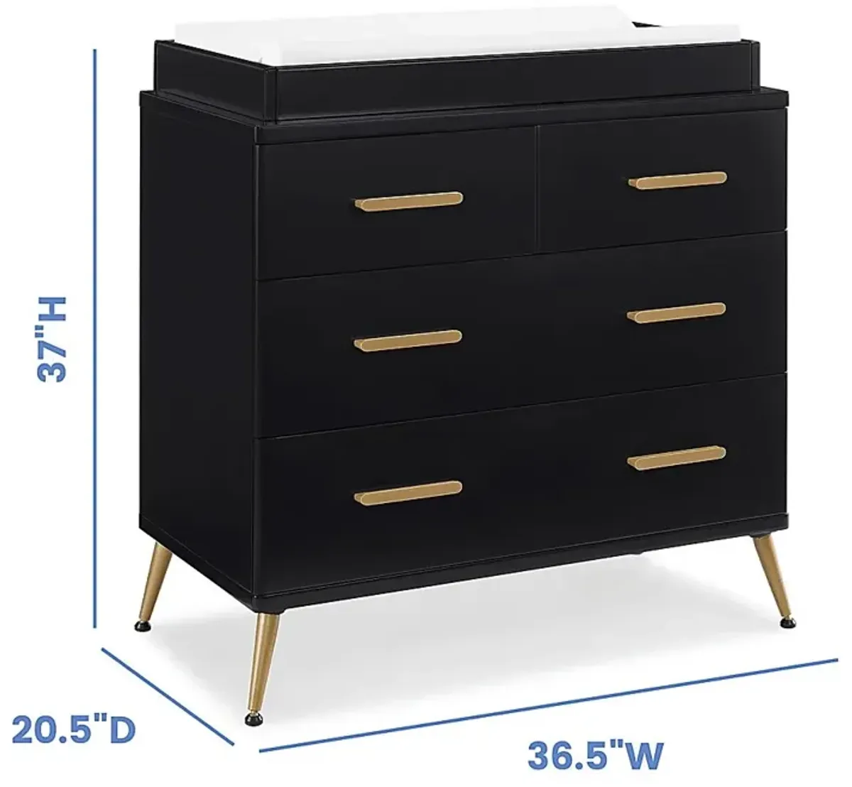 Kids Sloane Black Dresser