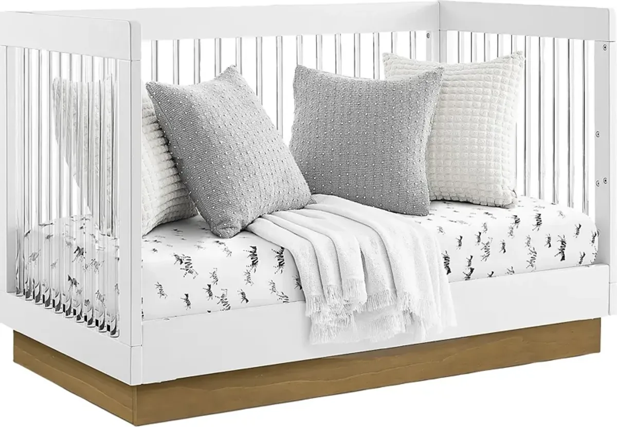 Kids James White Convertible Crib