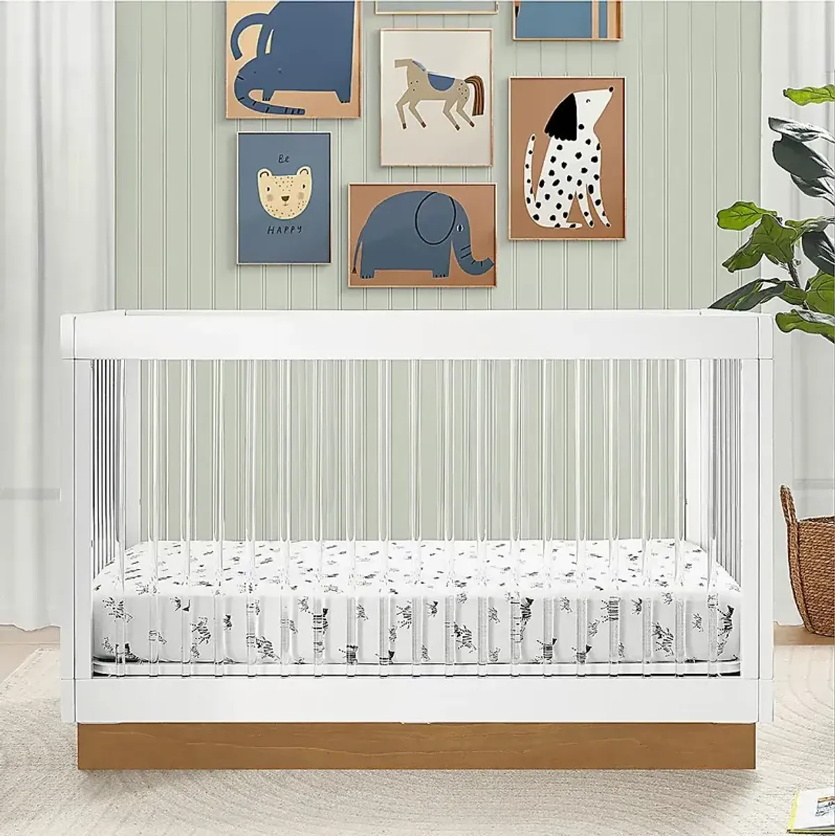 Kids James White Convertible Crib