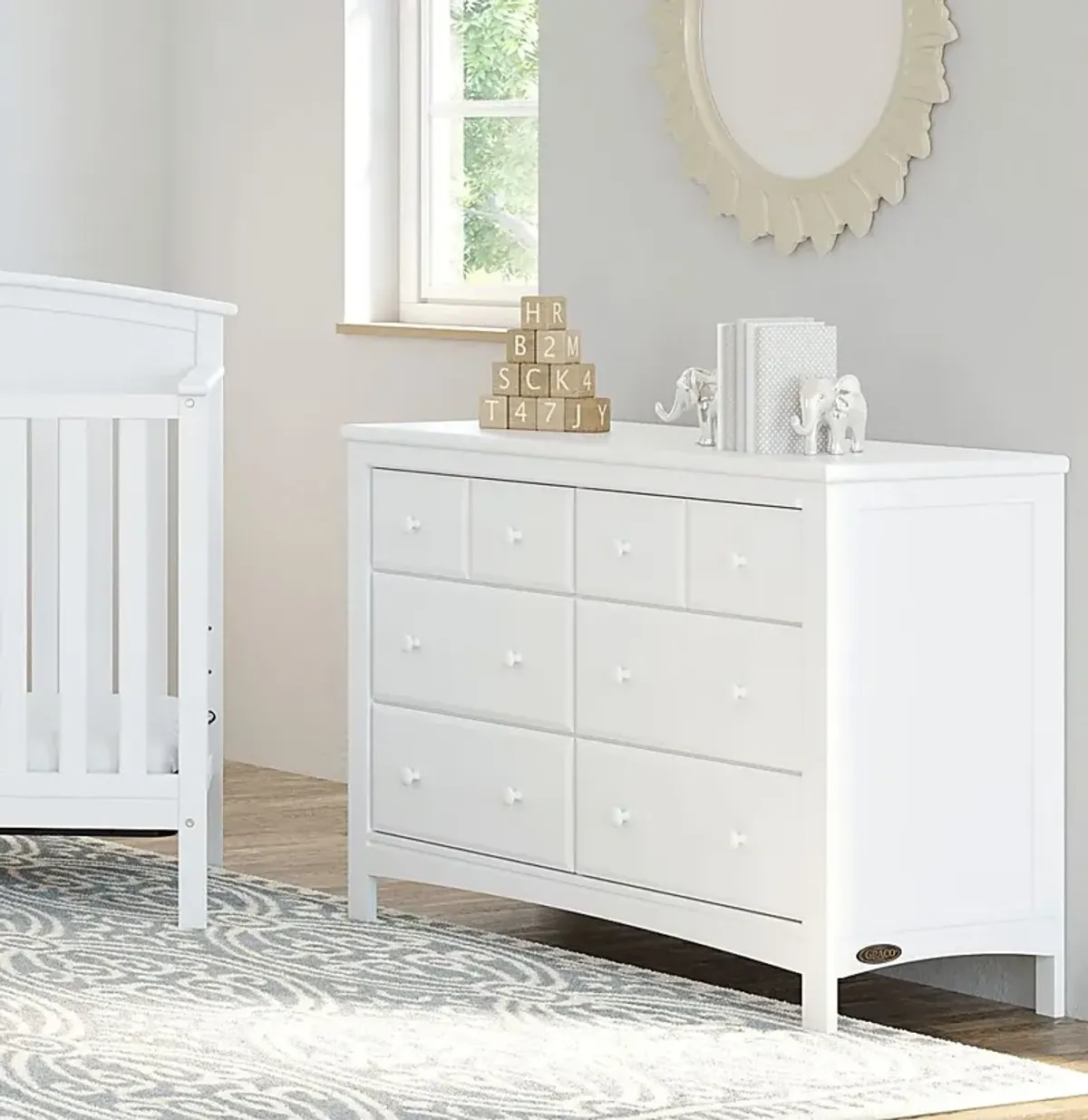 Kids Elun White Dresser