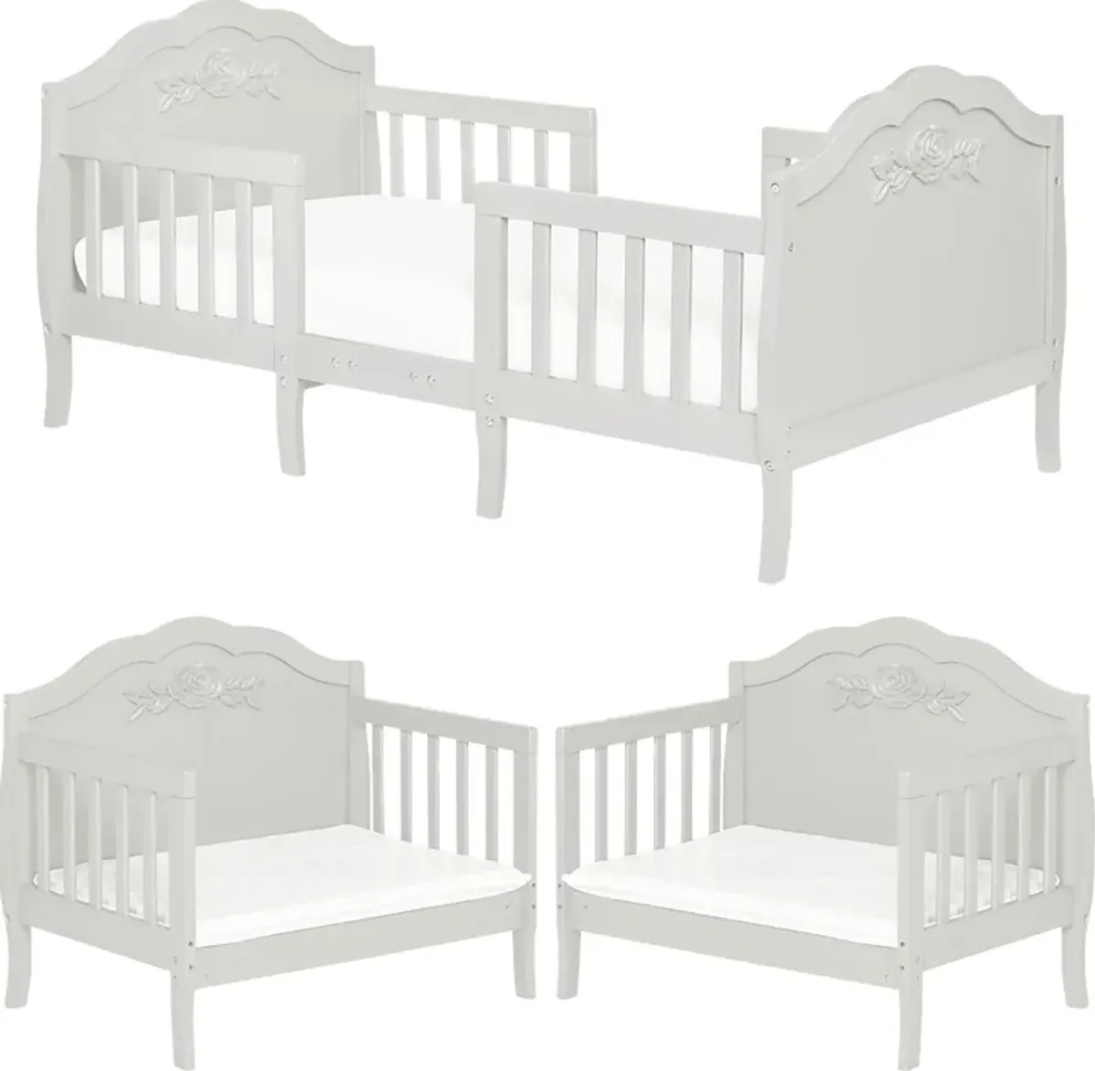 Kids Faylo Gray Toddler Bed