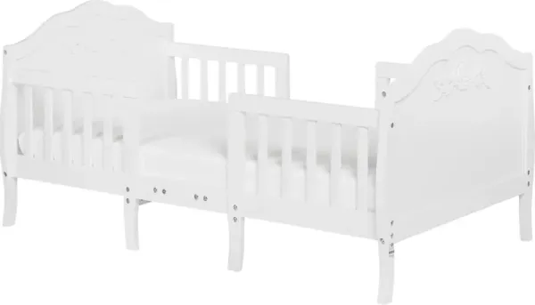 Kids Faylo White Toddler Bed