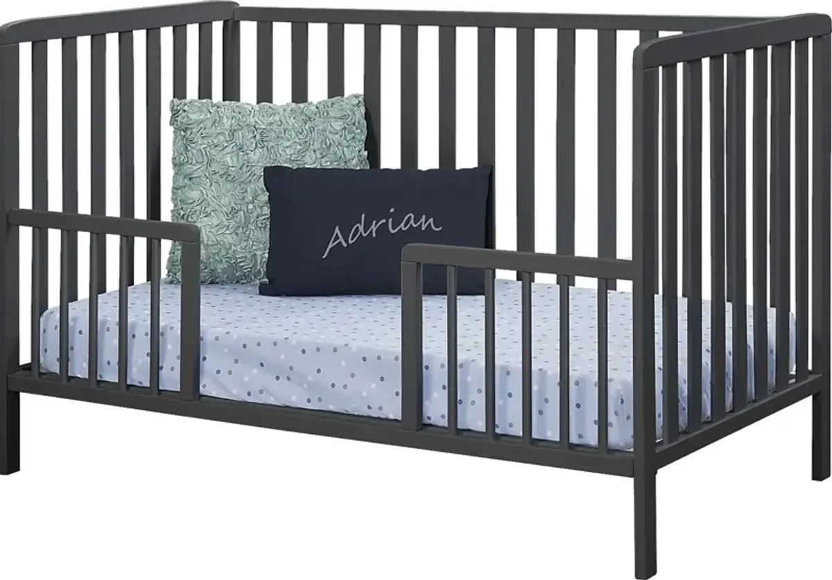 Nerio Dark Gray Crib